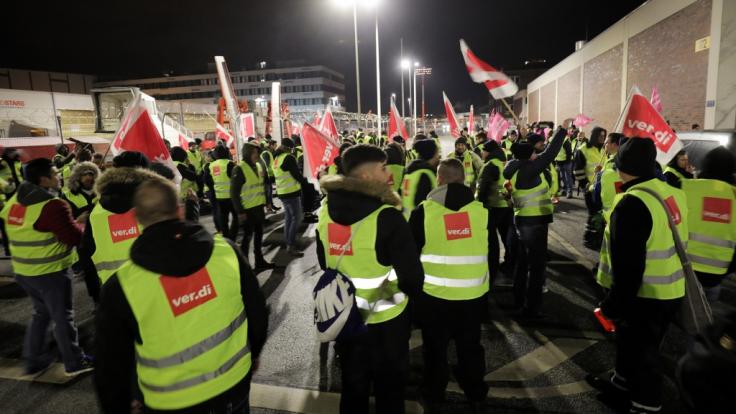 Ein Warnstreik sorgte am Hamburger Flughafen für erhebliche Behinderungen.