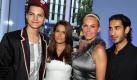 Der Sänger Jimi Blue Ochsenknecht (l-r), seine Freundin Joana, seine Natascha Ochsenknecht und deren Freund Umut Kekilli kommen am Mittwoch (07.07.2010) im Rahmen der Mercedes-Benz Fashion Week Berlin zur Party des Labels 'Guido Maria Kretschmer' in die BMW-Niederlassung Berlin. Im Rahmen der Modewoche Berlin werden bis 11.07.2010 die Trends für Frühjahr/Sommer 2011 gezeigt. Foto: Jens Kalaene dpa/lbn +++(c) dpa - Bildfunk+++ Foto: dpa