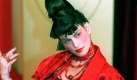 American top model Cindy Crawford is transformed into a 1020's-style Chinese concubine 11 March during the Christian Dior 1997/98 Fall/Winter ready-to-wear collection by British designer John Galliano.
 Foto: dpa