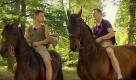 Wie einst Old Shatterhand und Winnetou machen sich Veit (rechts) und Philipp auf, die Prärie per Pferd zu erkunden. Foto: RTL