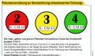 Rot, gelb, grün - die Farben stehen für die jeweilgen Emissionswerte der Fahrzeuge.


 Foto: ADAC