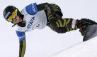Die deutsche Snowboarderin Amelie Kober fuhr in Carezza auf den zweiten Platz. Foto: Alessandro Della Bella Foto: dpa