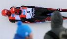Das Rodel-Duo Toni Eggert/Sascha Benecken hat bei der WM in Altenberg Silber im Doppelsitzer gewonnen. Foto: Thomas Eisenhuth  Foto: dpa