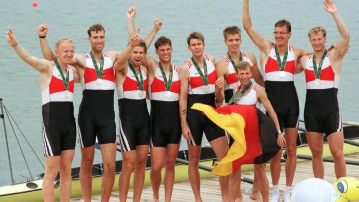 Roland Baar (links), Ruderer im Deutschland-Achter und Olympia-Sieger, ist bei einem Unfall ums Leben gekommen.