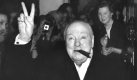 Winston Churchill, ehemaliger britischer Premierminister, wird von Stotterer-Initiativen gerne als Muster-Stotterer angeführt. Das Churchill-Center Chicago hat allerdings einen Aufsatz veröffentlicht, der dieser Behauptung widerspricht. Demnach hat Churchill nicht gestottert, sondern gelispelt. Foto: dpa