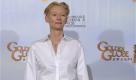 Platz zwei:Die androgyne Schauspielerin Tilda Swinton ist keine Schönheit im herkömmlichen Stil. Vielleicht präsentiert sie deshalb sowohl Damen- als auch Herrenmode (für die schottische Traditionsmarke Pringle). Swinton ist auch keine Fashin-Ikone im herkömmlichen Stil, aber bekannt für ihren unkonventionellen Stil. Foto: dapd