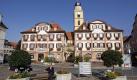 Die historische Altstadt von Bad Mergentheim. Die Deutschordenstadt ist überregional vor allem als Kurort bekannt. 
 Foto: dpa