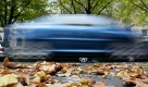 Ein Auto fährt am Freitag (20.10.2006) über eine mit Laub bedeckte Straße in Hannover. Feuchtes Herbstlaub, das auf den Fahrbahnen liegt, ist beim Bremsen eine Gefahr für die Verkehrsteilnehmer. Nach dem abziehenden Tief «Ulrike» sorgt weitere Tiefdrucktätigkeit über dem Atlantik dafür, dass das Wettergeschehen am Wochenende unbeständig bleibt. Foto: Peter Steffen dpa/lni +++(c) dpa - Bildfunk+++ Foto: dpa