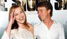 Am Samstag noch bei «Wetten, dass…?» auf der Couch von Thomas Gottschalk, jetzt im Museum of Modern Art in New York: Schauspielerin Milla Jovovich besucht gemeinsam mit ihrem Kollegen Edward Norton die Premiere des gemeinsamen Films Stone. Foto: ap