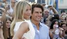 Die Schauspieler Tom Cruise und Cameron Diaz posieren vor der Premiere des Films Knight and Day auf dem Roten Teppich vor dem Gloria Palast in München. Foto: ddp