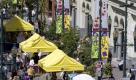Stephen Avenue war die Partymeile der Spiele. Hier tummelten sich im Schnitt 40.000 Menschen. Foto: TC
