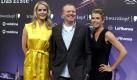 Triumvirat: Die Moderation des Eurovision Song Contest an der Seite von Stefan Raab und Anke Engelke dürfte ebenfalls zu Judith Rakers Karrierehighlights zählen. Foto: dapd