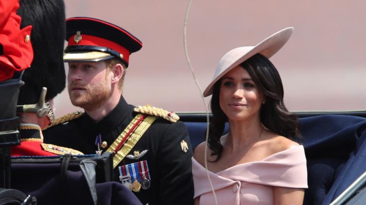 Prinz Harry und Herzogin Meghan bei der Militärparade