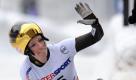 Anja Huber freut sich nach einem gelungenen Lauf  beim Weltcup am Königssee. Foto: dpa