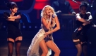Die amerikanische Countrysängerin Carrie Underwood bei ihrem Auftritt bei den Country Music Awards. Sie erhielt den Award für die beste weibliche Sängerin. Foto: ap