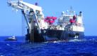 Das Pipelineverlegeschiff Solitaire von Allseas. Die Solitaire ist eines von drei Schiffen, die am Bau der Nord-Stream-Pipeline beteiligt sind. Foto: dpa