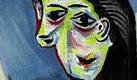 Dora Maar au chat (auf deutsch: Dora Maar mit Katze) ist ein Gemälde des Malers Pablo Picasso aus dem Jahr 1941. Auf dem Gemälde ist Dora Maar, Picassos Muse in der Zeit von 1936 bis 1943, zu sehen. Am 4. Mai 2006 wurde es für 95 Millionen Dollar (69 Millionen Euro) bei Sothebys New York versteigert. Der Käufer blieb anonym. Foto: news.de/Wikipedia (Montage)