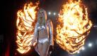 Mit einer spektakulären Feuer-Show wurde den Gästen eingeheizt! Foto: ddp