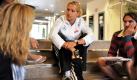 UEFA Fußball Frauen Europameisterschaft in Finnland. Nationalspielerin Babett Peter spricht am Dienstag (25.08.2009) während eines Interviews im Teamhotel in Tampere. Die Fußball Europameisterschaft der Frauen findet vom 23.08. bis zum 10.09.2009 in Finnland statt. Foto: Carmen Jaspersen dpa +++(c) dpa - Bildfunk+++ Foto: dpa