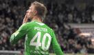 Youngster Sebastian Polter war Wolfsburgs Matchwinner. Foto: Peter Steffen Foto: dpa