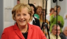 Bundeskanzlerin Angela Merkel gibt in Berlin ihre Stimme zur Bundestagswahl ab. Foto: dpa