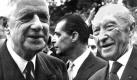 Der franzsische Staatschef Charles de Gaulle lutete mit seiner Entscheidung eine Wende im Bndnis ein. 1966 tritt Frankreich aus dem Bndnis aus, weil de Gaulle weder franzsische Truppen unter Nato-Kommando stellen mchte, noch Nato Sttzpunkte im eigenen Land dulden will. Das Nato-hauptquartier wird von Paris nach Brssel verlegt. Foto: dpa