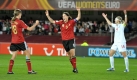 Birgit Prinz war mit zwei Toren und einer Vorlage die Matchwinnerin im EM-Finale. Foto: dpa