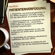 News.de liefert eine kleine Merkliste, was bei der Verfügung wichtig ist.