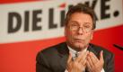 Klaus Ernst gab als Chef der Linken keine allzu glückliche Figur ab. Auch hinsichtlich seiner Nachfolge schwenkte der Porschefahrer aus Bayern mehrfach um. Nachdem er sich zunächst offensiv für ein Comeback von Oskar Lafontaine stark gemacht hatte, favorisierte er kurz vor der Entscheidung auf dem Göttinger Parteitag eine Doppelspitze mit Katja Kipping und Bernd Riexinger - immerhin dieser Wunsch erfüllte sich. Foto: dpa