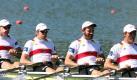 Der deutsche Doppelvierer belegte bei der WM in Bled den zweiten Platz. Foto: dpa