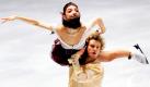 Die US-Amerikaner Meryl Davis und Charlie White während ihrer Performance beim ISU Grand Prix im Eiskunstlauf in Tokio. Die beiden gewannen die Goldmedaille mit ihrer Choreografie.
 Foto: ap