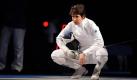 Imke Duplitzer (R) from Germany concentrates during the round of 16 in women`s individual Epee, against Jesika Jimenez Luna from Panama, in the olympic fencing hall during the Beijing 2008 Olympic Games, in Beijing, China, 13 August 2008. Photo: Karl-Josef Hildenbrand dpa +++(c) dpa - Bildfunk+++ Foto: dpa