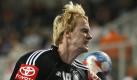 Ein Mann für schwierige Situationen: Christian Schöne rückt nach der Trommelfell-Verletzung von Rechtsaußen Stefan Schröder ins Aufgebot. Schon bei der WM 2009 in Kroatien musste Schöne nach nur einem Spiel eingeflogen werden, weil sich Christian Sprenger verletzte. Foto: dpa