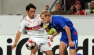 Der VfB Stuttgart kämpfte von Anfang an um einen guten Start in den Europapokal, hier ist es Christian Träsch. Der zeigte zuletzt auch in der Liga starke Flankenläufe und war dort bester Stuttgarter. Foto: dpa