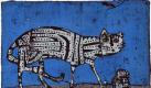 Horst Janssens «Katze blau, 1961» gehört zur Herforder Ausstellung, die das frühe Schaffen des Künstlers zeigt (Foto: VG Bildkunst, Bonn 2011). Foto: dpa