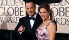 Tom Hanks und seine Frau Rita Wilson: Kein Preis, aber dennoch von Fotografen umlagert. Foto: dpa