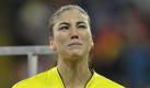 Hope Solo ist nach der Niederlage bitter enttäuscht. Foto: dpa