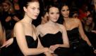 Mädelssache: Die österreichische Schauspielerin Nora Von Waldstaetten (v.l.), Schauspielerin Karoline Herfurth und Model Shermine Shahrivar hatten ebenfalls ihre Freude an der Mode  des Labels Kaviar Gauche.  Foto: dapd