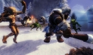 Plündern, brandschatzen, plattmachen: Wenn diese Kerlchen durch die Landschaft fegen, bleibt kein Stein auf dem anderen. Dass die Schergen dabei auch noch fröhliche Lieder anstimmen, bringt die Lachmuskeln der Spieler in Bewegung. Foto: Codemasters