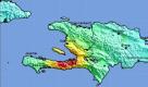 Diese Karte des U.S. Geological Survey zeigt das Epizentrum des Bebens auf Haiti. Foto: ap