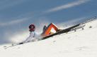 Finnlands Janne Ahonen stürzt beim Skisprungwettkampf der XXI. Olympischen Winterspiele von der Großschanze am Whistler Mountain im Auslauf. Foto: ddp