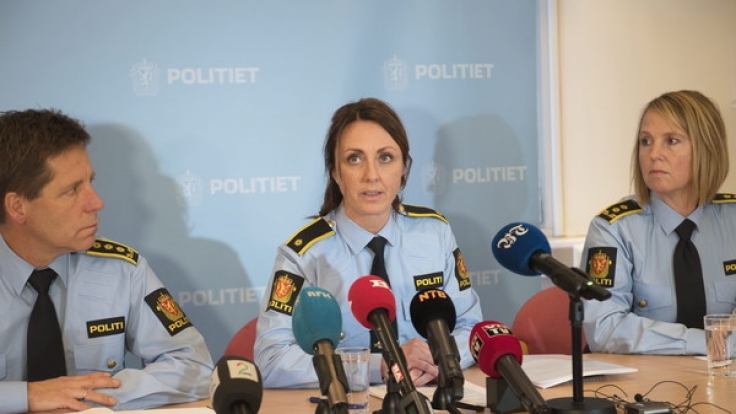 Chefermittlerin Hilde Reikras während der Pressekonferenz.