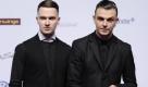 Schon wieder Schwarz: Hurts aus Manchester stehen auf dezente Farben. Theo Hutchcraft (r.) und Adam Anderson transporieren frisurentechnisch die 1980er-Jahre in die Neuzeit.
 Foto: ddp