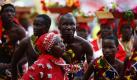 Die Eröffnungszeremonie des Afrika Cups 2010 in Angola: Die Gastgeber spielten im Eröffnungsspiel gegen Geheimfavorit Mali. Beide Mannschaften trennten sich nach einem spektakulären Spiel mit 4:4. Foto: ap