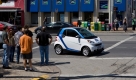 Nach dem Erfolg in Ulm sei dies der nächste große Schritt zur internationalen Markteinführung, freut sich Thomas Weber, der bei Daimler für Konzernforschung zuständig ist. Mit Car2go, so hofft man im Konzern, könnte sich künftig international und in großem Stil ein neues Geschäftsfeld etablieren lassen. Foto: press-inform