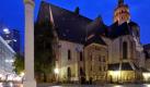 Die Leipziger Nikolaikirche ist eines der Symbole für die friedliche Revolution. Die Montagsdemonstrationen nahmen hier ihren Anfang. Foto: dpa