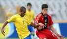 Es ging hin und her: Die Deutschen konnten bei den spielstarken Brasilianern meist gegenhalten... Foto: dpa