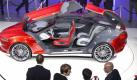 Ford Evos Concept: Mit vier Einzelsitzen und Flügeltüren gibt das Coupé einen Ausblick auf Designelemente, die in den Ford-Fahrzeugen der Zukunft Verwendung finden sollen.  Foto: dapd