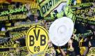 Die BVB-Fans feiern die deutsche Meisterschaft. Foto: Bernd Thissen Foto: dpa