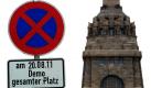 Neonazis wollen am 20.August vor dem Leipziger Völkerschlachtdenkmal aufmarschieren. Oberbürgermeister Burkhard Jung (SPD) hat die Bürger der Stadt zum friedlichen Protest aufgerufen. Die Rechtsradikalen planen eine Kundgebung sowie Auftritte mehrerer Vertreter der rechten Musikszene. Es wird mit bis zu 500 Teilnehmern gerechnet, mehrere Gegendemonstrationen wurden angemeldet. Foto: dpa